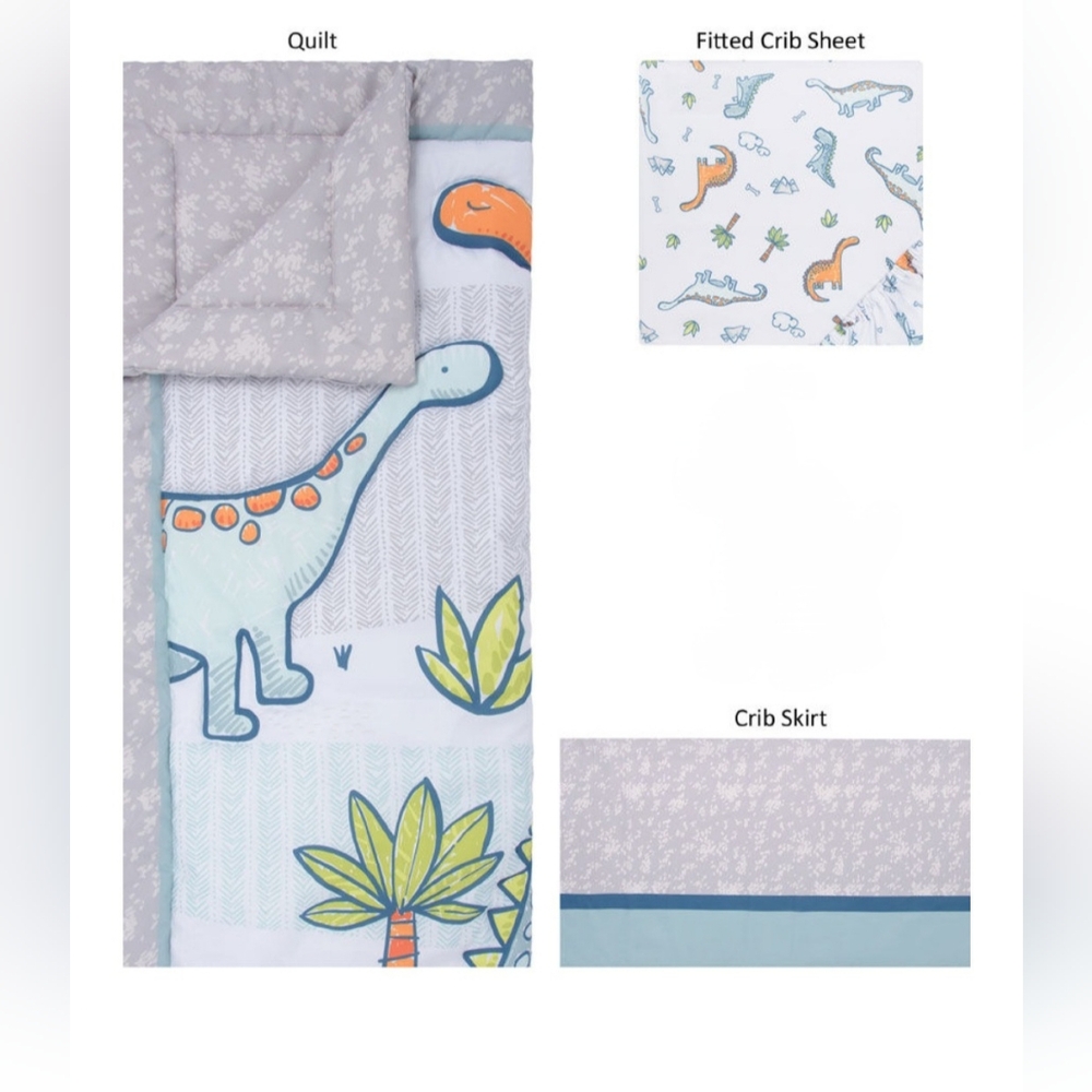 Dinosaur Themed Crib Bedding Set
